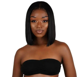 On Trend-Glueless 5x5 Closure Undetectable HD Lace Bob Wig-100% Human Hair - HookedOnBundles Virgin Hair HookedOnBundles Virgin Hair
