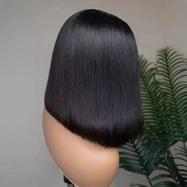 On Trend-Glueless 5x5 Closure Undetectable HD Lace Bob Wig-100% Human Hair - HookedOnBundles Virgin Hair HookedOnBundles Virgin Hair