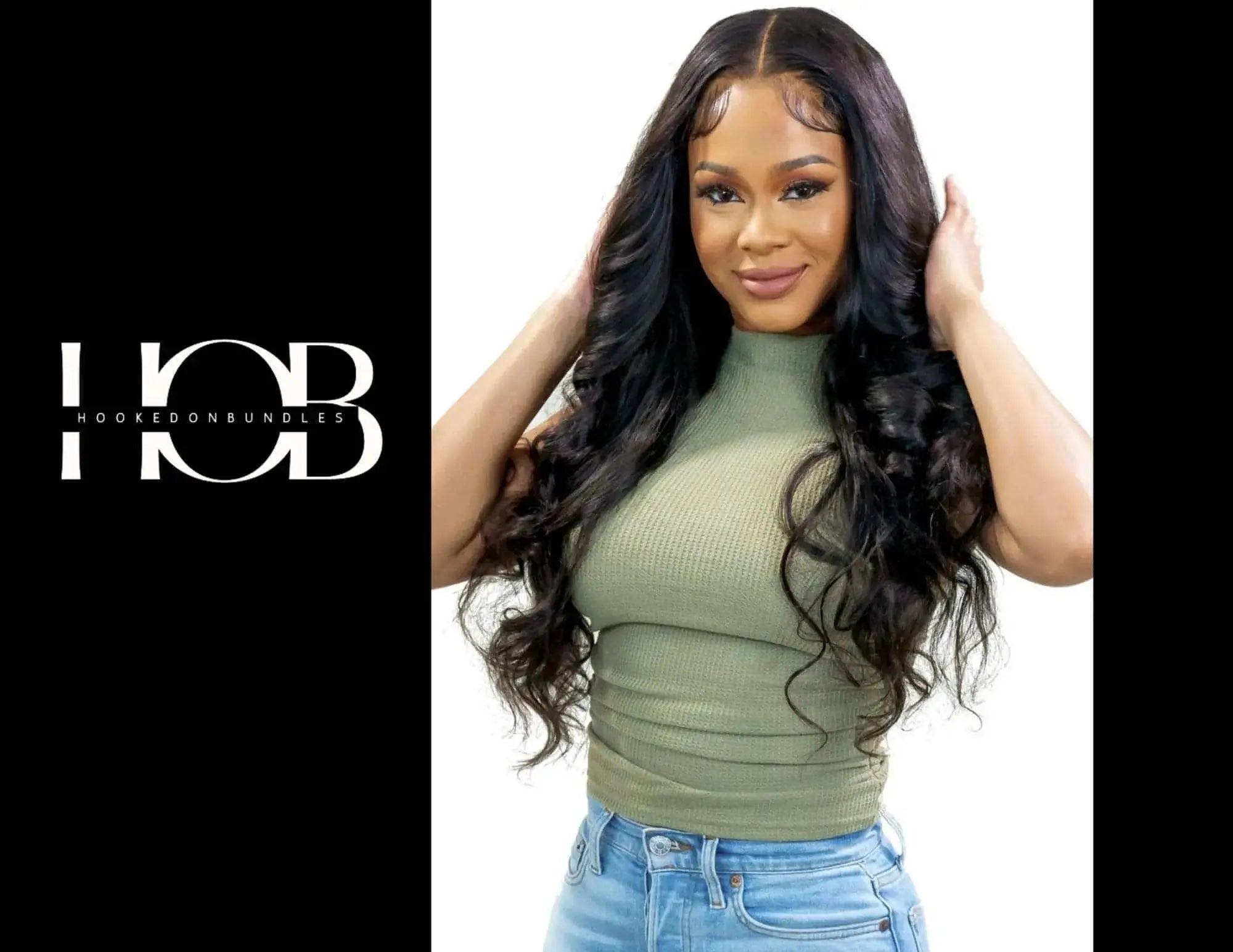 On-Trend Glueless Wig: Loose Body Wave with 5x5 HD Lace Closure- 100% Human Hair - HookedOnBundles Virgin Hair HookedOnBundles Virgin Hair