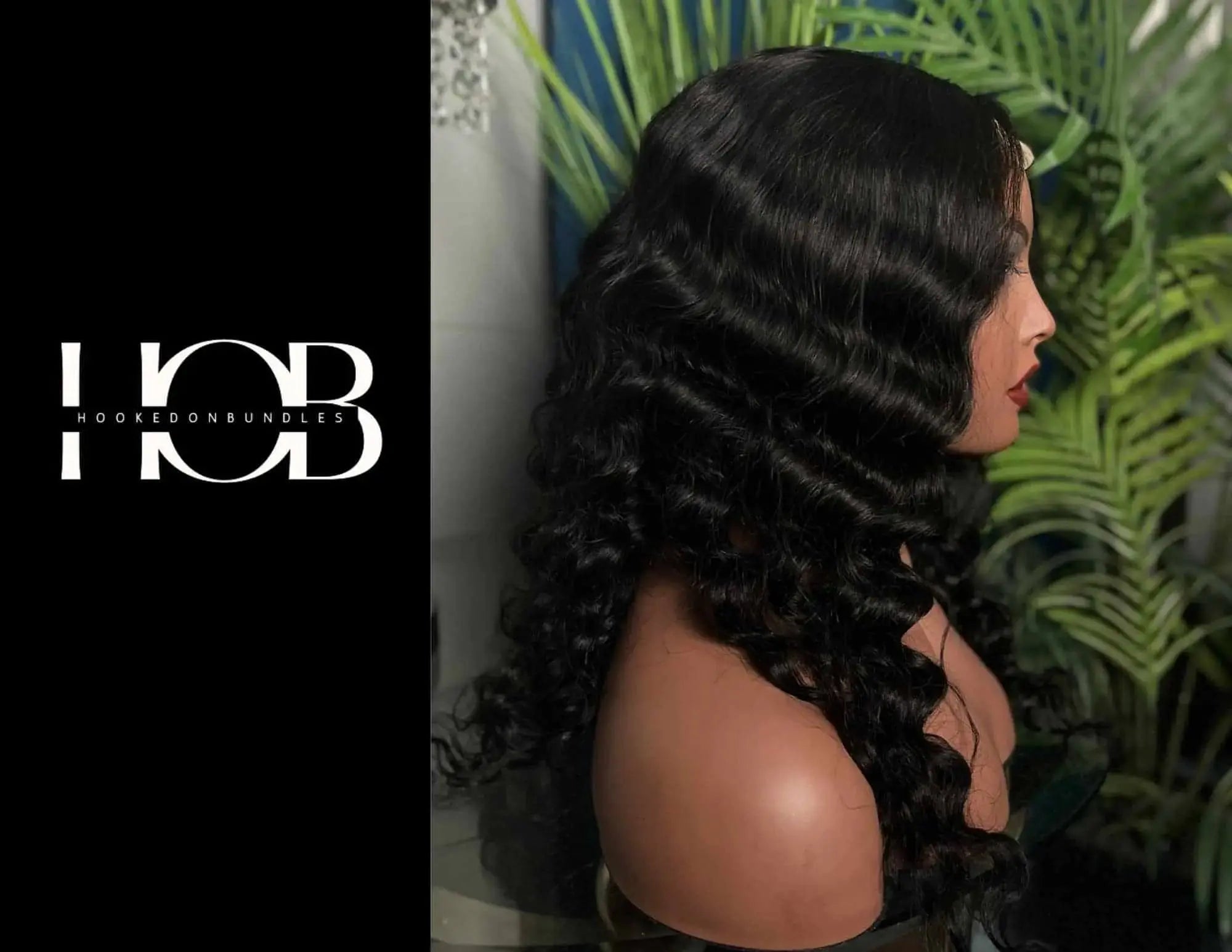 On Trend Glueless Wig Loose Wave with 4x4 Transparent Lace Closure-100% Human Hair - HookedOnBundles Virgin Hair HookedOnBundles Virgin Hair