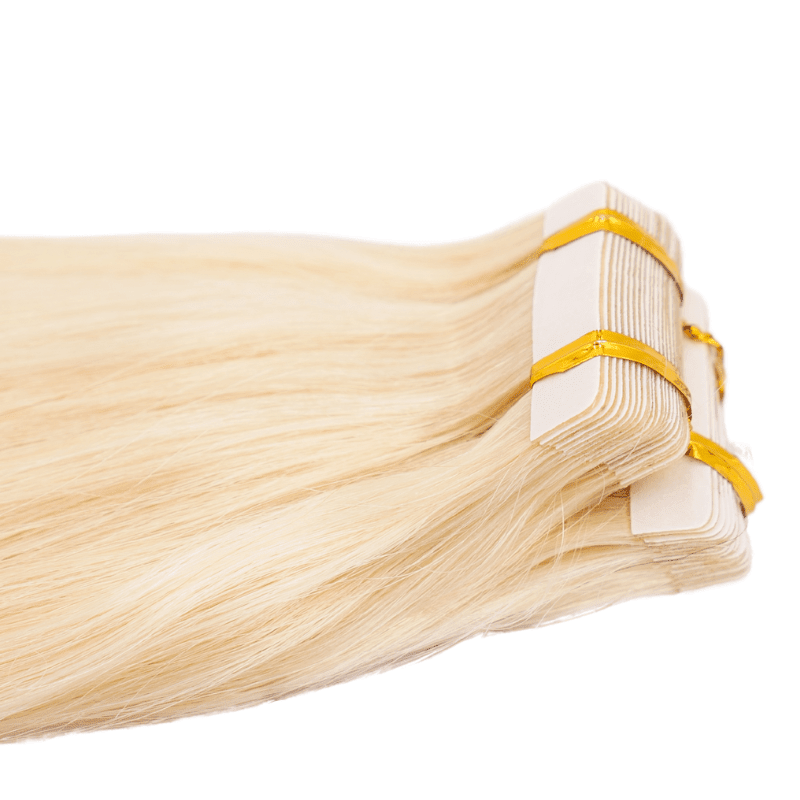 Raw Blonde Straight 100% Human Hair Tape In Extensions - HookedOnBundles Virgin Hair HookedOnBundles Virgin Hair