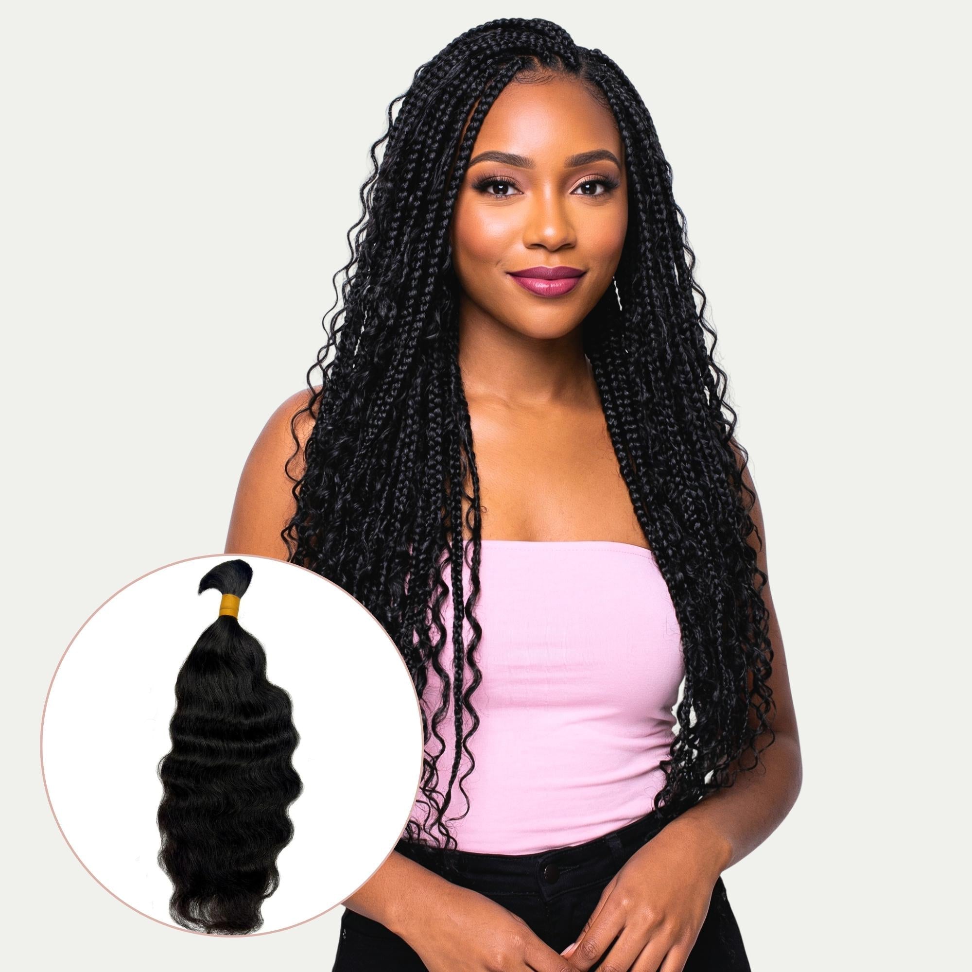 Raw Indian Curly Bulk 100% Human Braiding Hair - HookedOnBundles Virgin Hair HookedOnBundles Virgin Hair