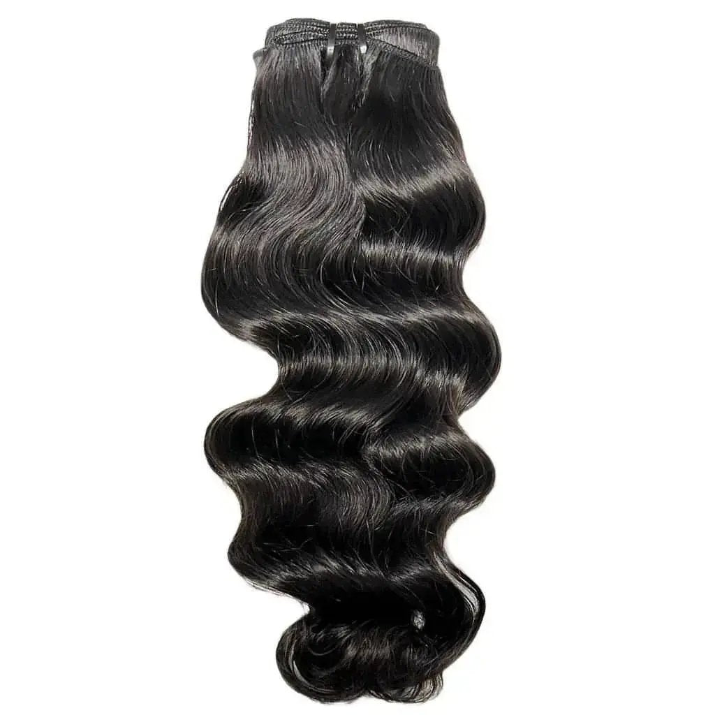 Raw Indian Wavy Human Hair Extensions - HookedOnBundles Virgin Hair HookedOnBundles Virgin Hair