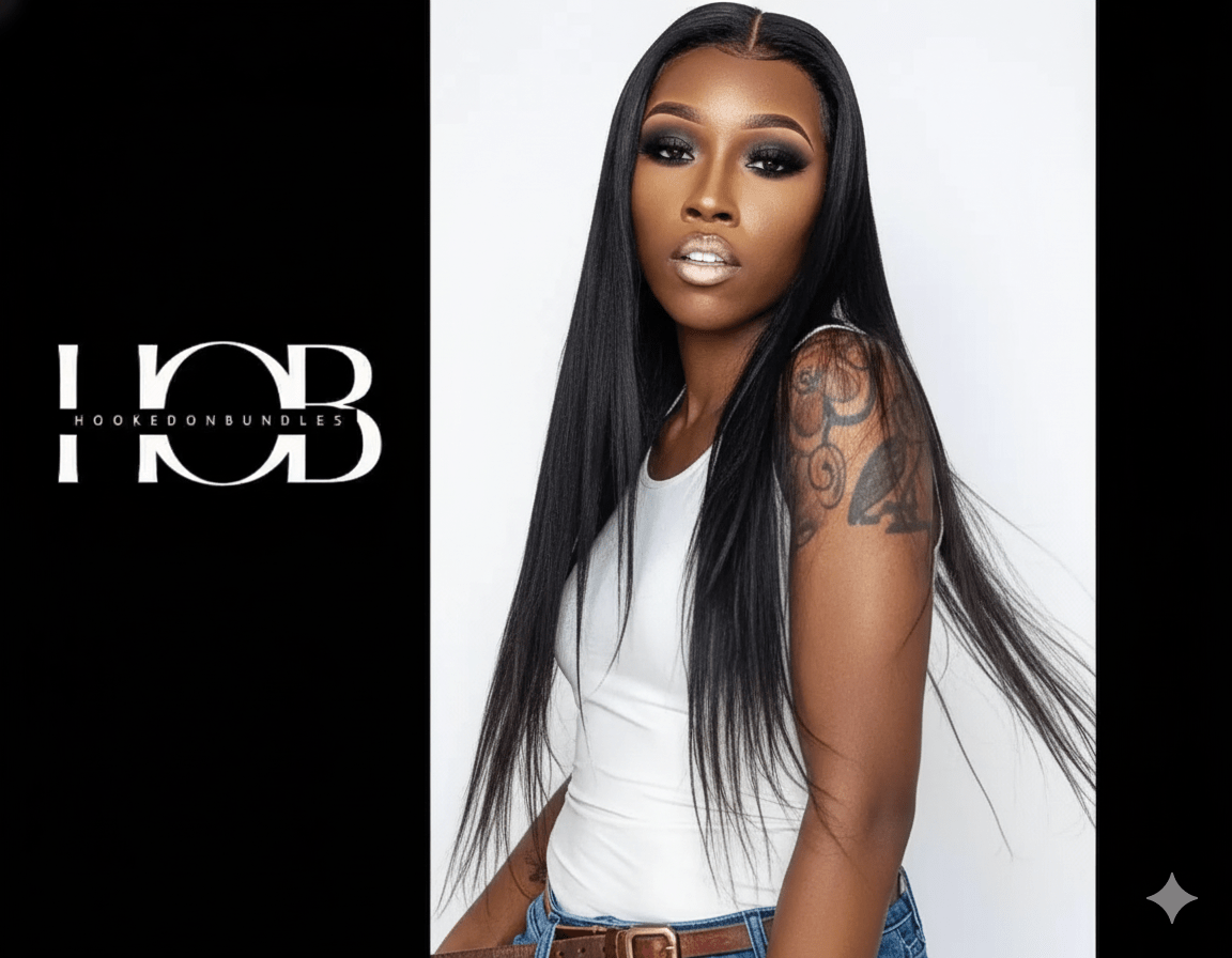 Stop Traffic | HD Glueless Silky Straight Lace Frontal Human Hair Wig - HookedOnBundles Virgin Hair HookedOnBundles Virgin Hair