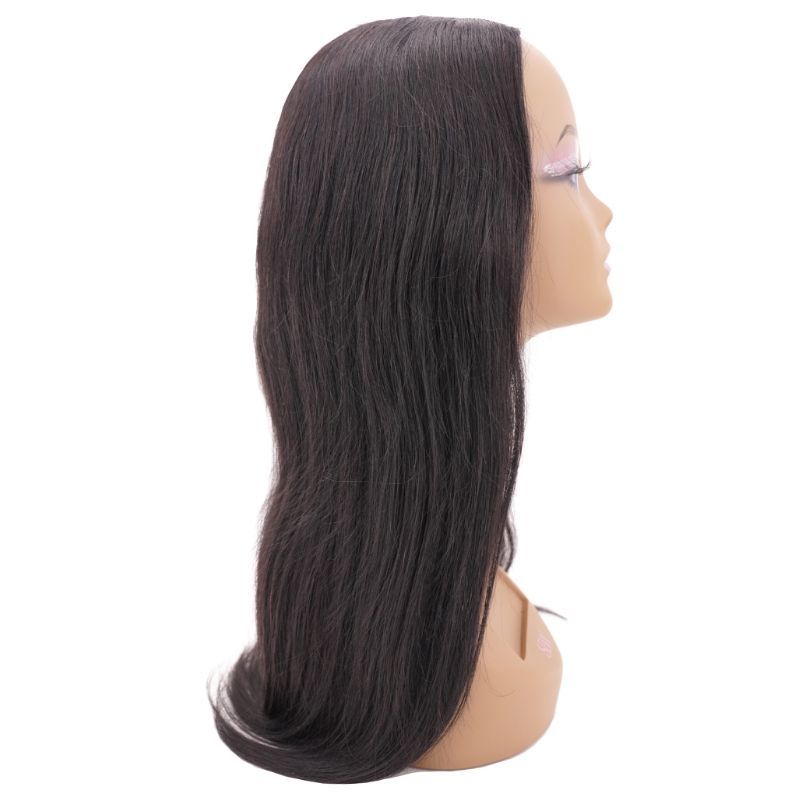 Straight U Part 100% Human Hair Wig HookedOnBundles Virgin Hair