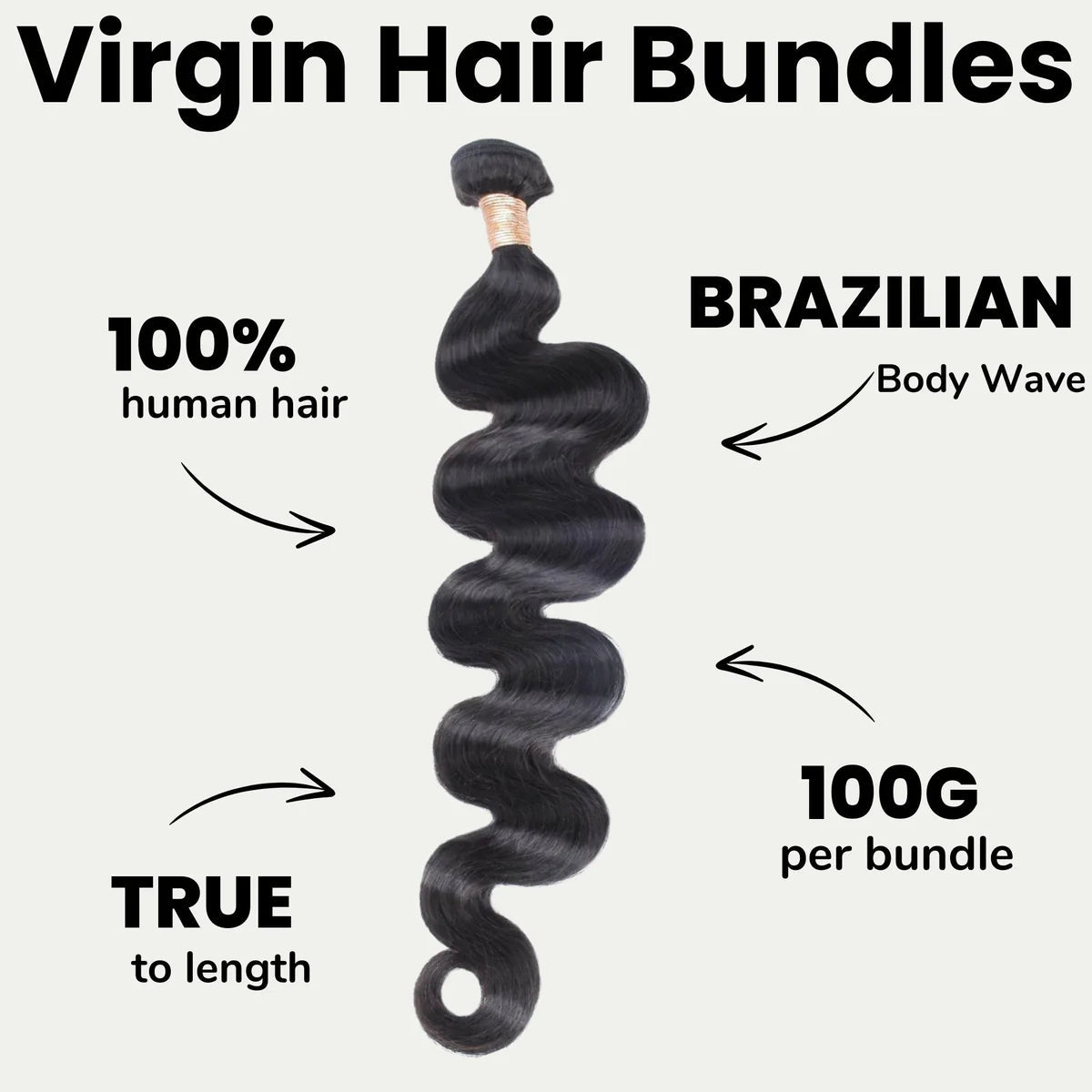 Virgin Body Wave Human Hair Extensions - HookedOnBundles Virgin Hair HookedOnBundles Virgin Hair