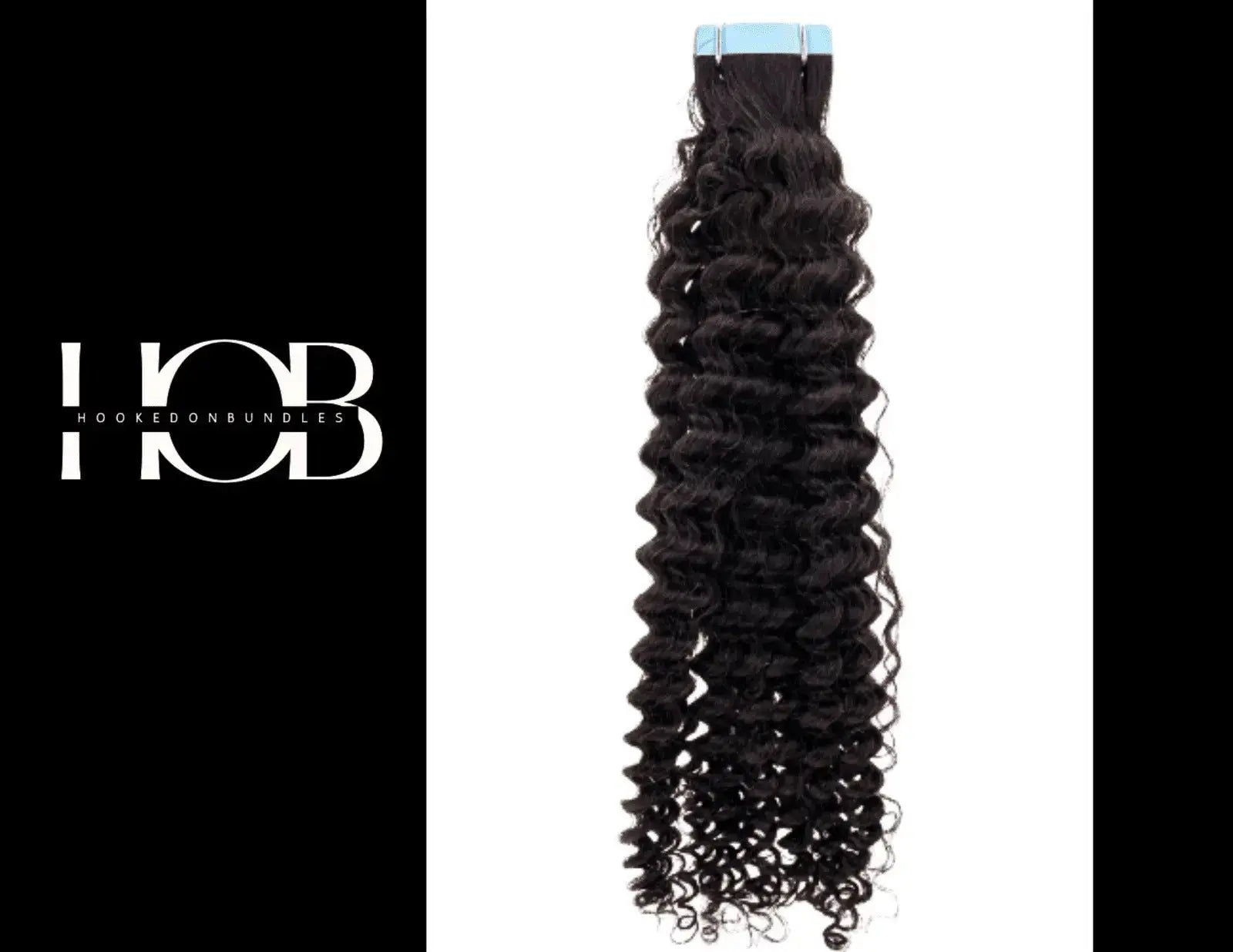Virgin Kinky Curly Tape-In Human Hair Extensions - HookedOnBundles Virgin Hair HookedOnBundles Virgin Hair