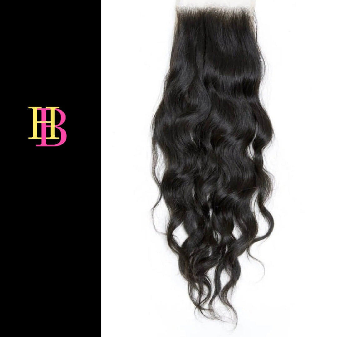 Raw Indian Curly Closure HookedOnBundles Virgin Hair