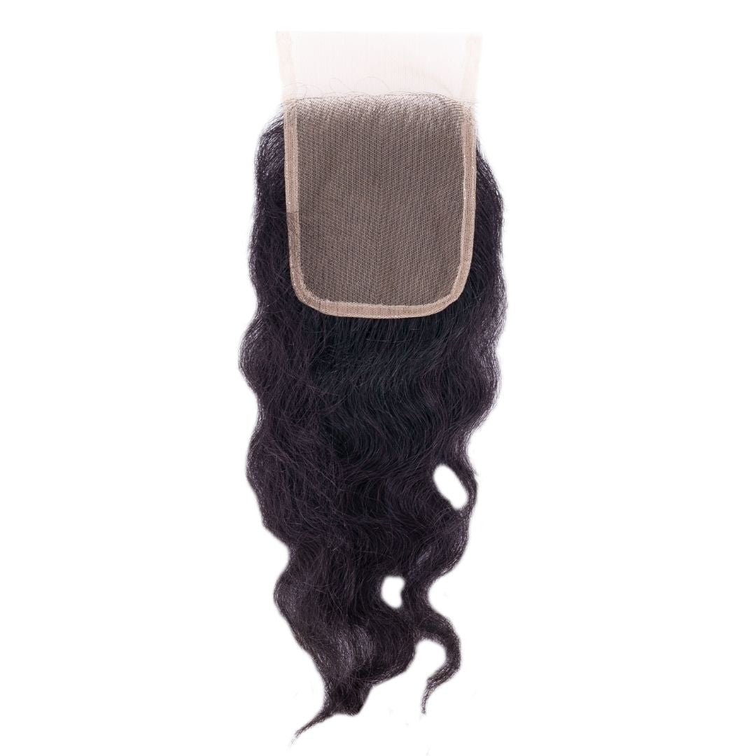 Raw Indian Curly Closure - HookedOnBundles Virgin Hair HookedOnBundles Virgin Hair